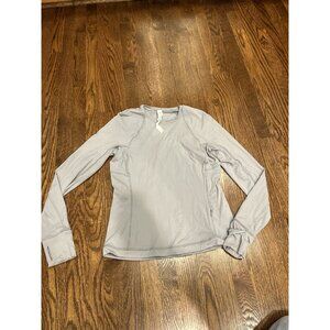 Lululemon Its Rulu Run Long Sleeve Shirt Grey Size 10